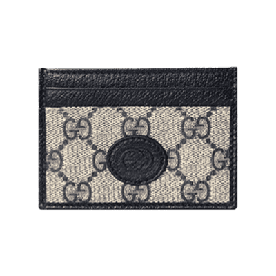 구찌 GG 카드 케이스 베이지/블루 수프림