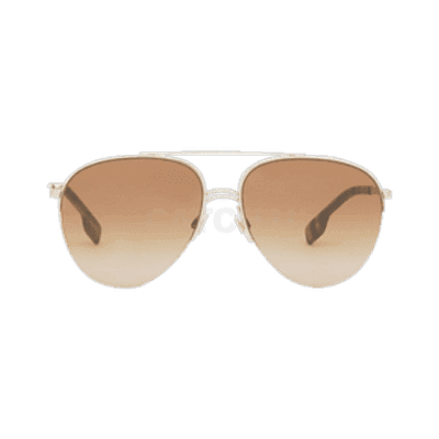 버버리 빈티지 체크 디테일 파일럿 선글라스 라이트 브라운