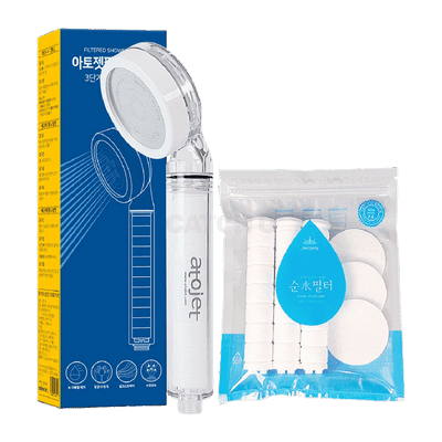 아토젯 필터샤워기 + 헤드필터 3p + 바디필터 3p 세트