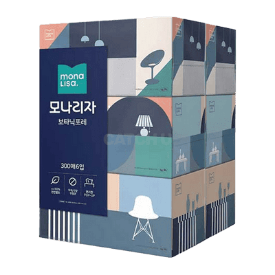 모나리자 보타닉포레 미용티슈 300매 6개