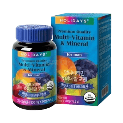 홀리데이즈 멀티비타민앤미네랄 포맨 90정