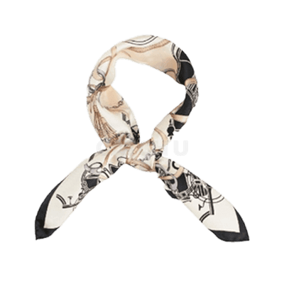 엘르 마차라인 실크 미니 스카프