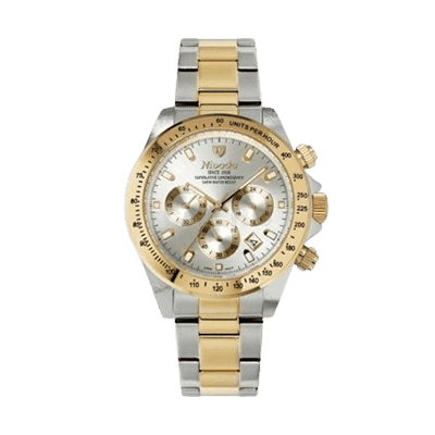 NIVADA 니바다 남성용 크로노그래프 메탈 시계 1002