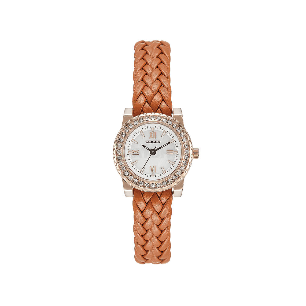 가이거 GE8040RGBR 꼬임 가죽시계 24mm [공식본사정품]