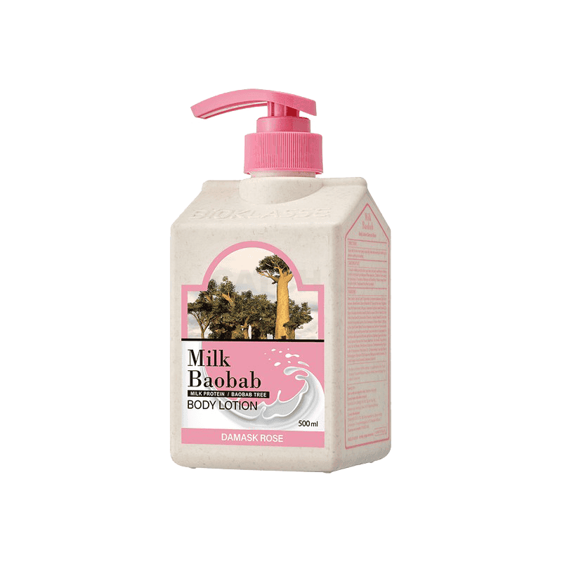 밀크바오밥 대용량 바디로션 다마스크 로즈향, 500ml, 1개