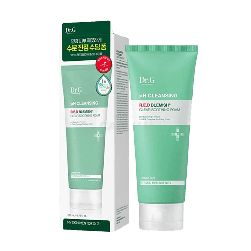 닥터지 약산성 레드 블레미쉬 클리어 수딩 폼, 200ml, 2개