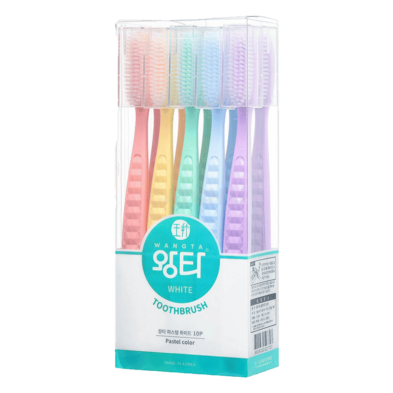 [캐치딜 전용] 왕타 통칫솔 파스텔 세트, 10개입, 1세트