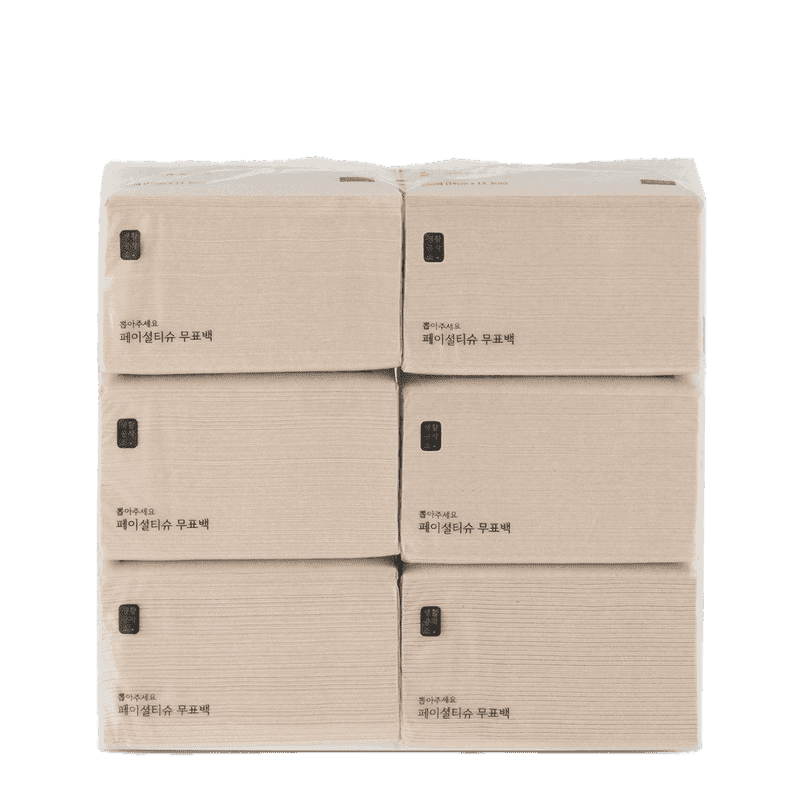 생활공작소 페이셜 티슈, 250매, 6개