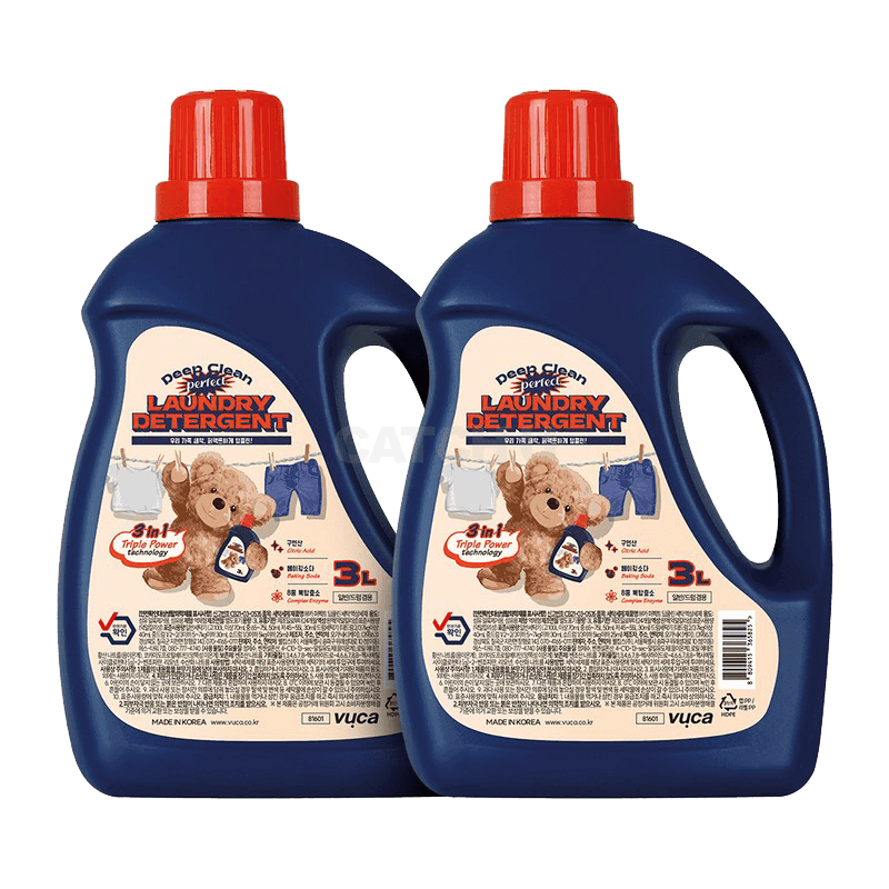 [캐치딜 전용] 뷰카 퍼펙트 딥클린 세탁 액상세제 본품, 3L, 2개