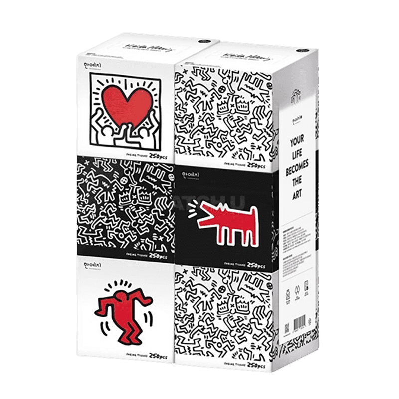 키스해링 ART 미니티슈, 250개입, 6개