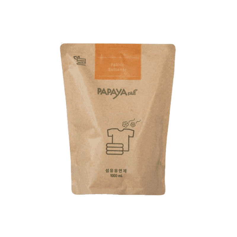 파파야플러스 저탄소 섬유유연제 파우치 1000ml