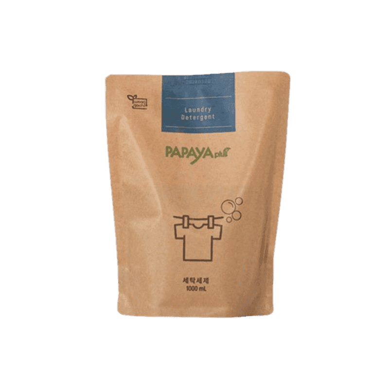 파파야플러스 친환경 액상세탁세제 생분해 파우치 1000ml