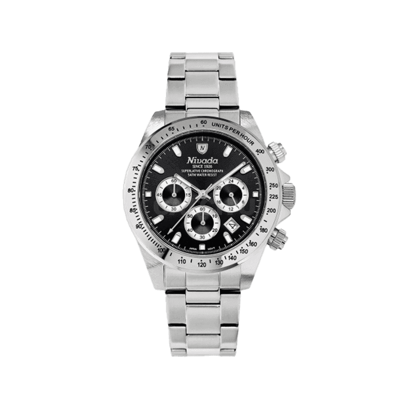 NIVADA 니바다 남성용 크로노그래프 메탈 시계 1001