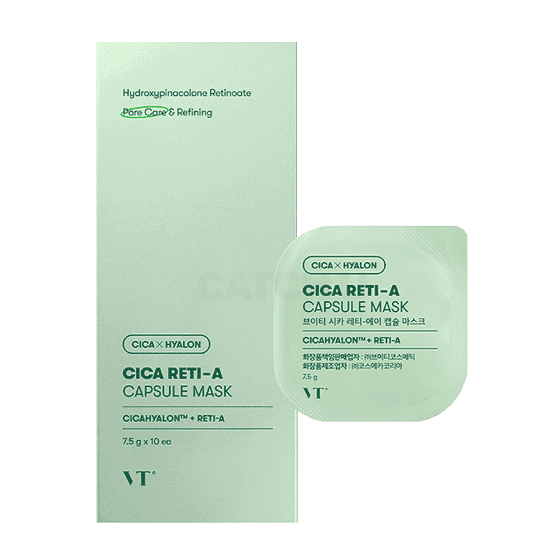 VT코스메틱 시카 레티-에이 캡슐 레티놀 피지 흡착 워시오프 마스크 7.5g 10개입