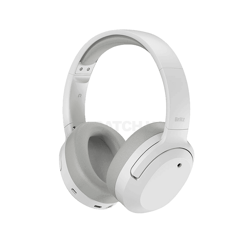 브리츠 BT4000 ANC 유무선 블루투스 헤드폰 화이트