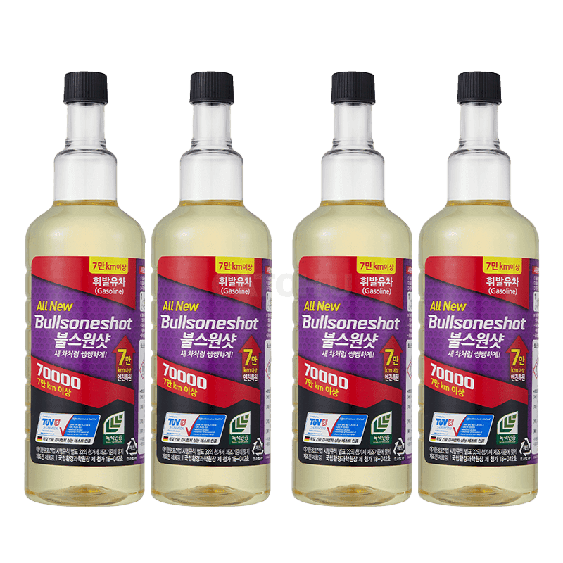 불스원 불스원샷70000 500ml X4개입 사계절팩 휘발유(총4병)