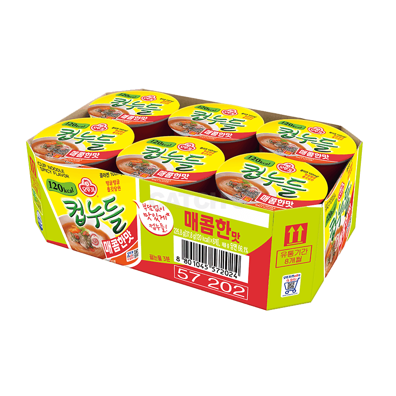 오뚜기 [6개] 컵누들 매콤한 맛 37.8g