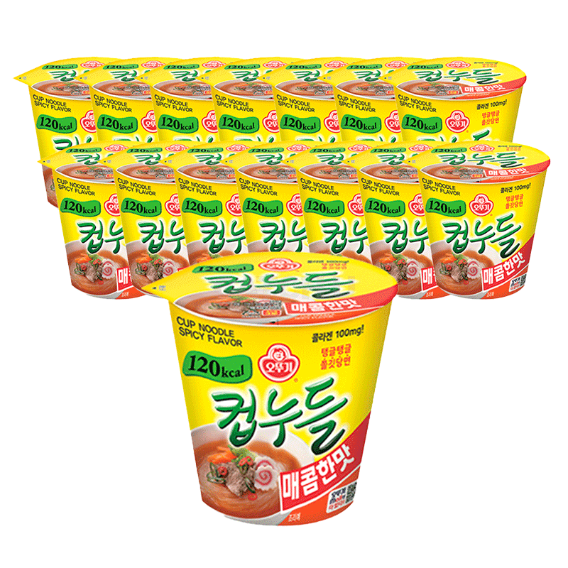 오뚜기 [15개] 컵누들 매콤한맛 37.8g