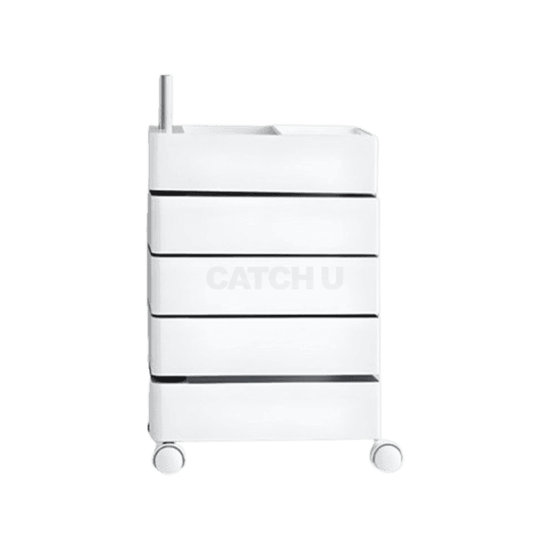 마켓비 BINGEURI 회전서랍 트롤리 5단 화이트