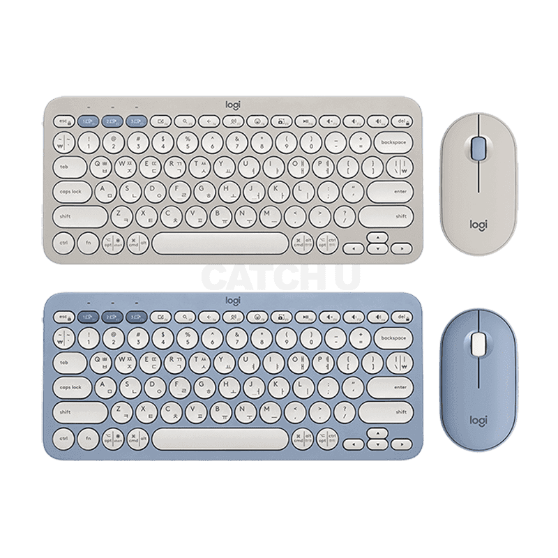 로지텍 PEBBLE 2 Combo 무선 키보드 마우스 세트