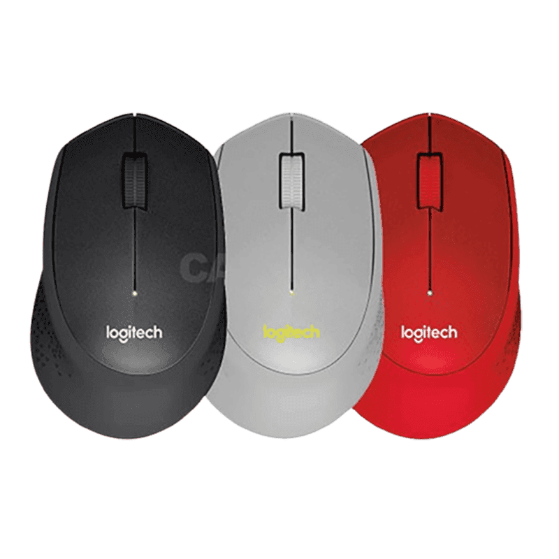 로지텍 M331 무소음 무선마우스 (블랙/그레이/레드)