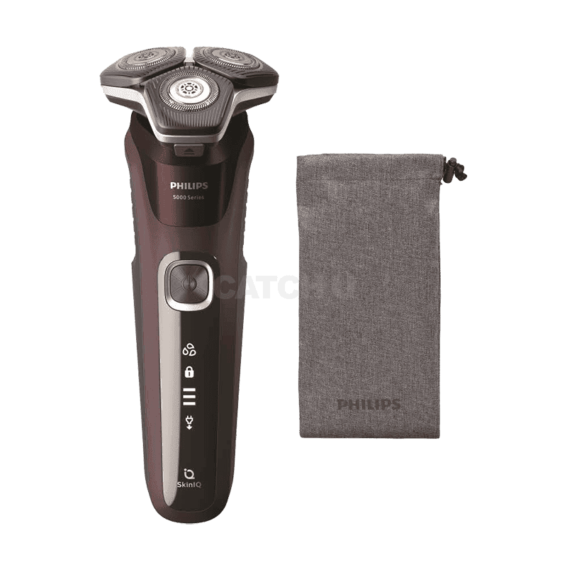 필립스 SkinIQ 5000 시리즈 전기면도기 S5881/12 버건디 레드