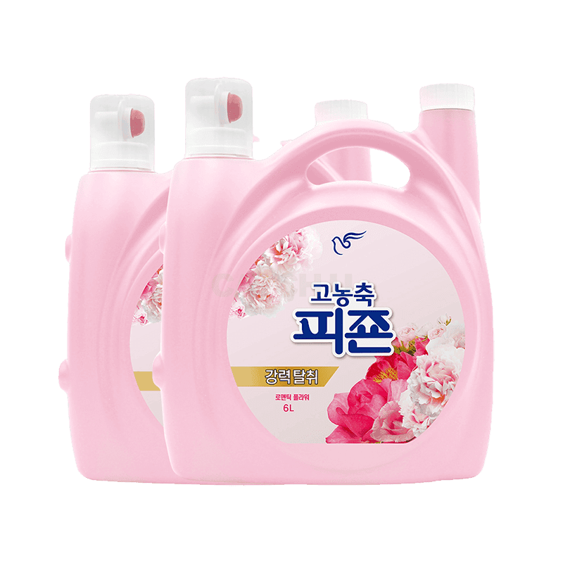 피죤 고농축 강력탈취 오리지널 섬유유연제 6L X 2개 로맨틱플라워