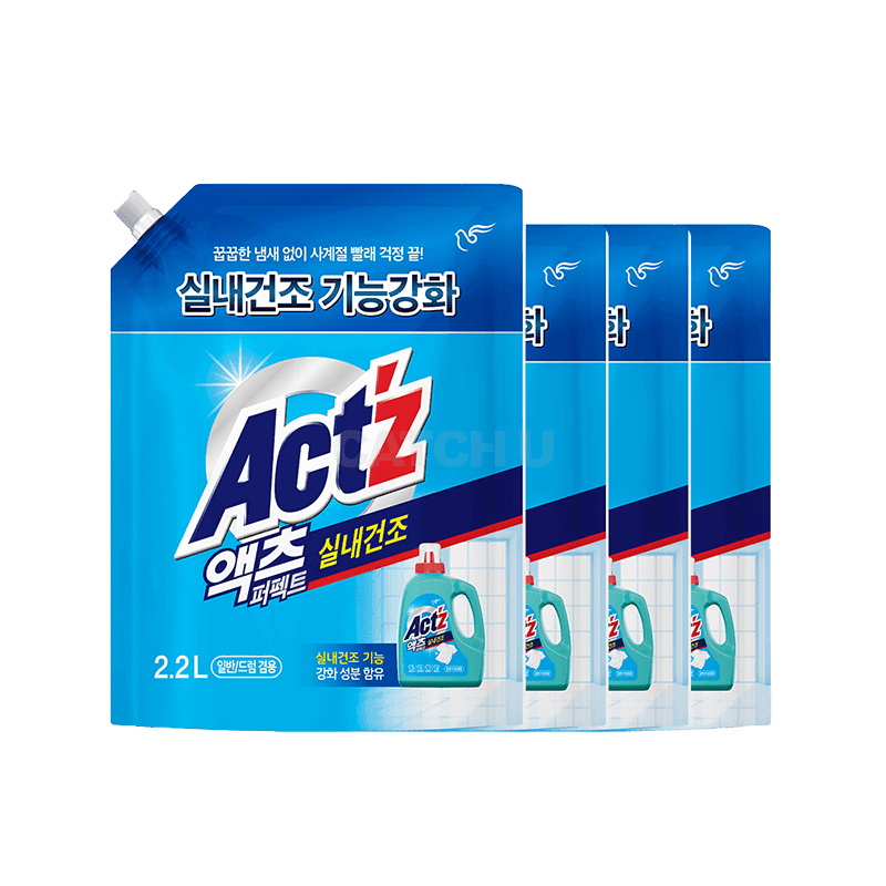 피죤 액체세제 액츠퍼펙트 실내건조 2.2L X 4개 (겸용)