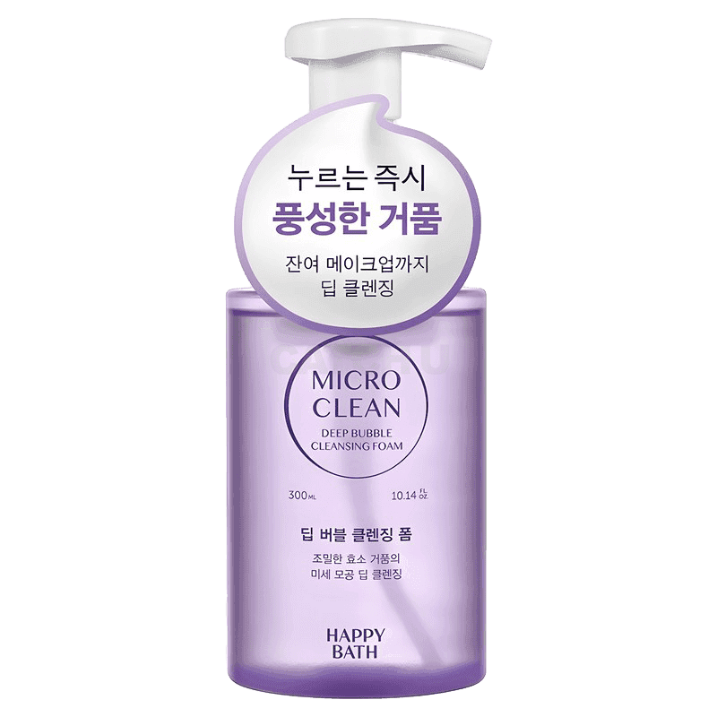 [캐치딜 전용] 해피바스 마이크로 클린 딥 버블 클렌징폼, 300ml, 1개