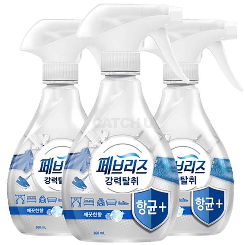 [캐치딜 전용] 페브리즈 항균 플러스 섬유탈취제 본품, 360ml, 3개