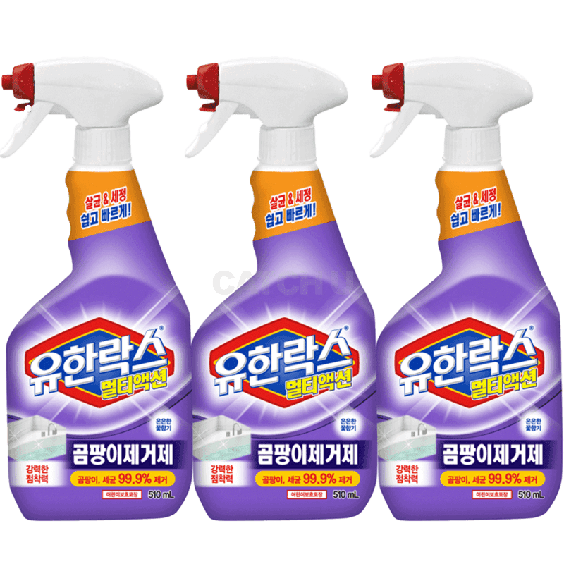 [캐치딜 전용] 유한락스 멀티액션 곰팡이제거제, 510ml, 3개