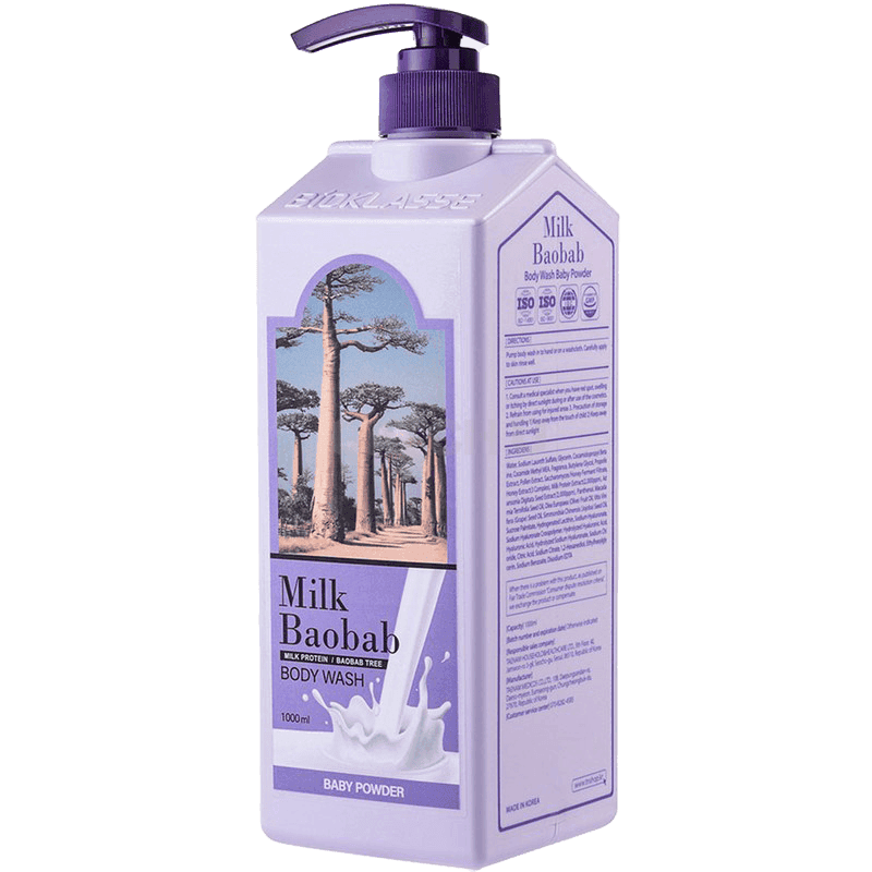 밀크바오밥 바디워시 베이비파우더 향, 1L, 1개