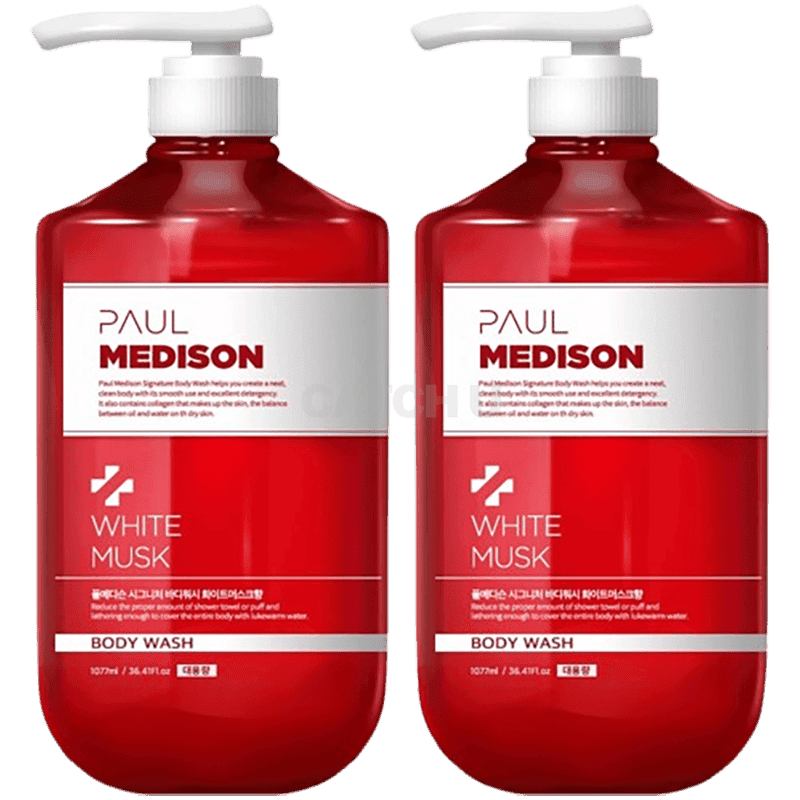 폴메디슨 시그니처 바디워시 화이트머스크향, 1.077L, 2개