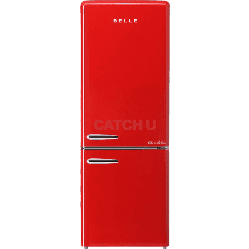 BELLE 레트로 글라스 소형 냉장고 250L