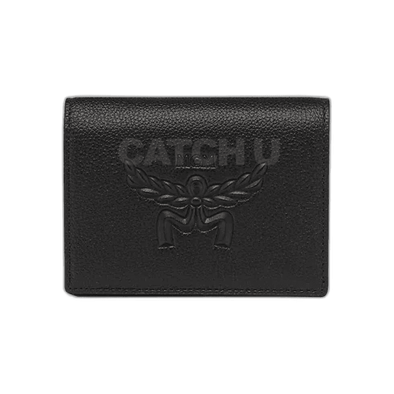 MCM Himmel 엠보스드 로고 레더 스냅 지갑 MYSESAC03BK [옵션 랜덤 발송]