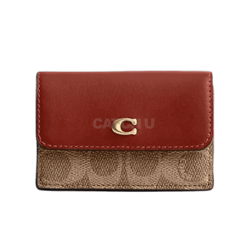 코치 미니 트라이폴드 월릿 인 캔버스 CM438 B4NQ4 [옵션 랜덤 발송]