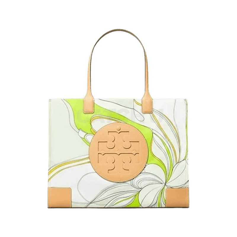 토리버치 엘라 프린티드 토트 - 그린 튤립 [옵션 랜덤 발송]
