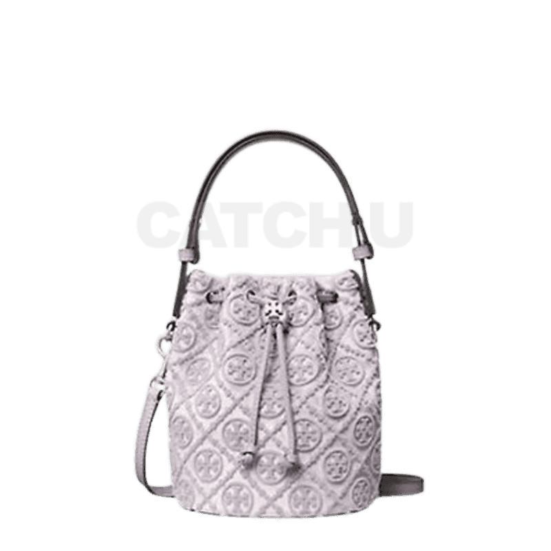 토리버치 티 모노그램 필 쿠페 미니 버킷백 - 라일락 [옵션 랜덤 발송]