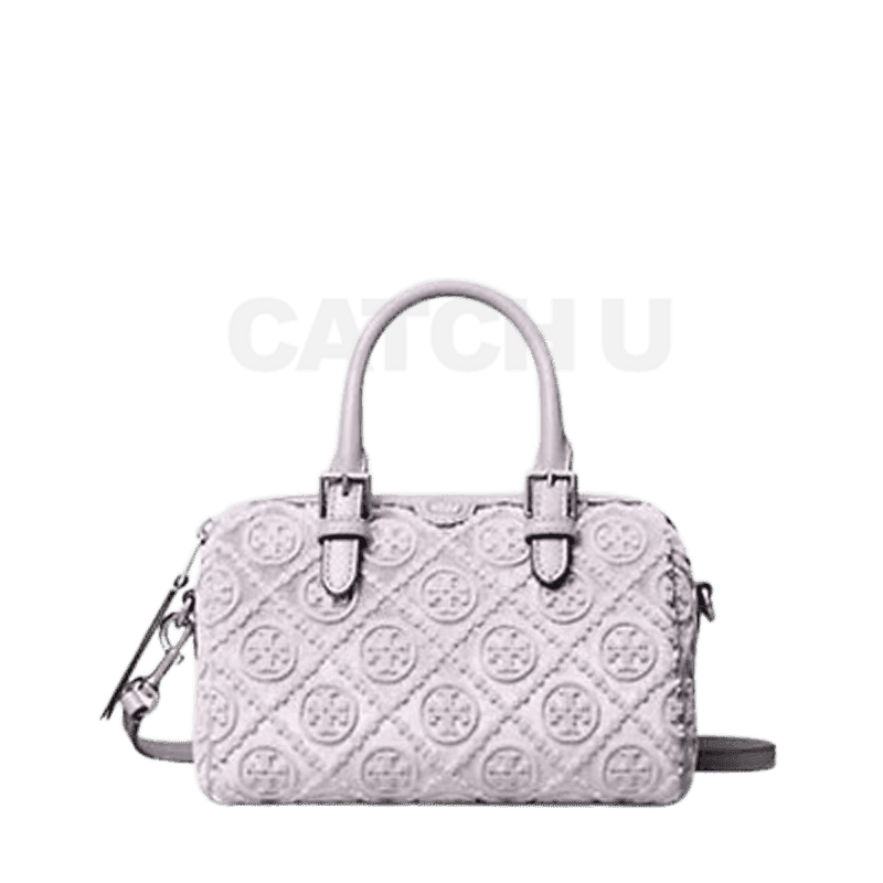 토리버치 티 모노그램 필 쿠페 쁘띠 배럴백 - 라일락 [옵션 랜덤 발송]