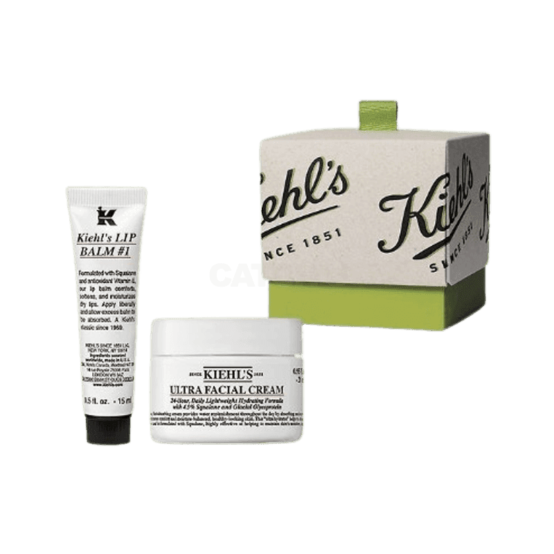 키엘 미니 수분크림 & 립밤 세트 [옵션 랜덤 발송]