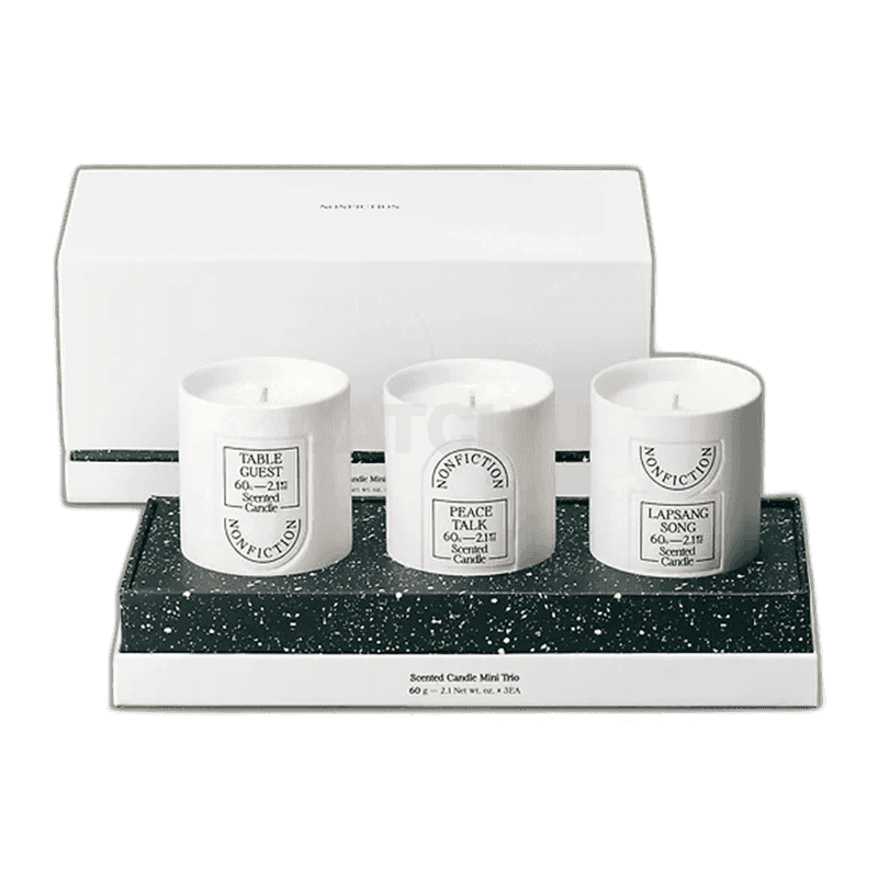 논픽션 센티드 캔들 미니 트리오 (60G x 3종) [옵션 랜덤 발송]