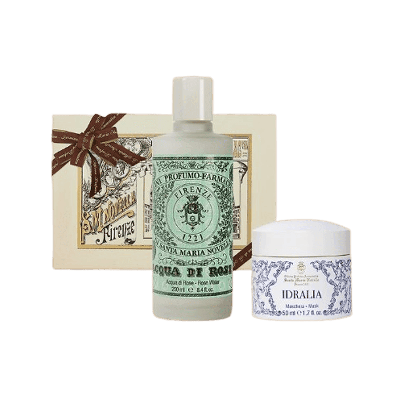 산타마리아노벨라 로즈 스킨케어 리추얼 세트 (장미수+이드랄리아 크림) [옵션 랜덤 발송]