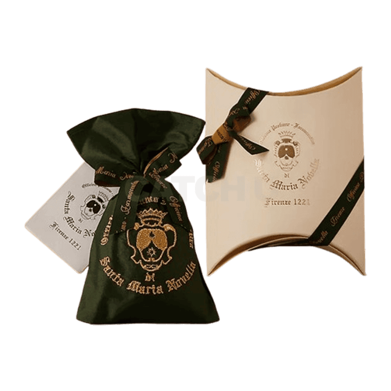 산타마리아노벨라 포푸리 로고 자수 실크 파우치 [옵션 랜덤 발송]