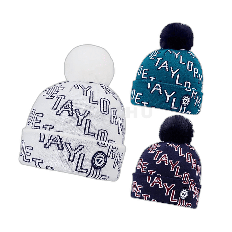 테일러메이드 여성 폼폼 비니 겨울 골프모자 TD407 [옵션 랜덤 발송]