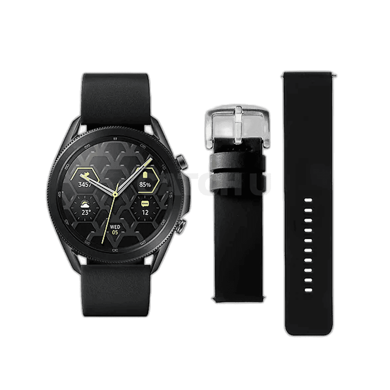 삼성전자 갤럭시 워치3 FG 민무늬 소가죽 레더 가죽 스트랩 22mm [옵션 랜덤 발송]