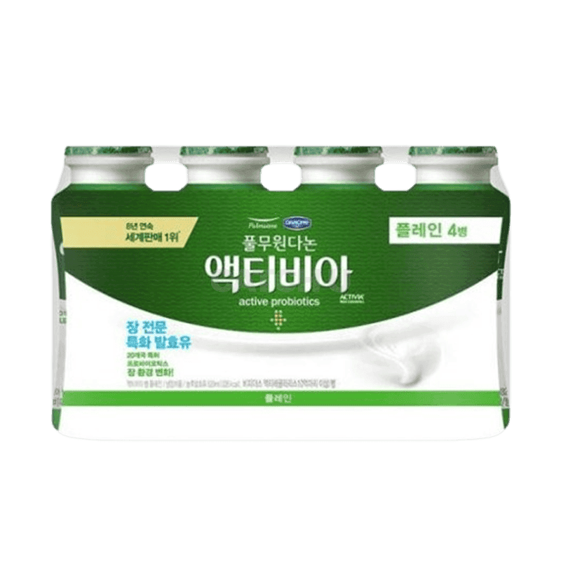 풀무원 [130mlX4병] 마시는 액티비아 플레인