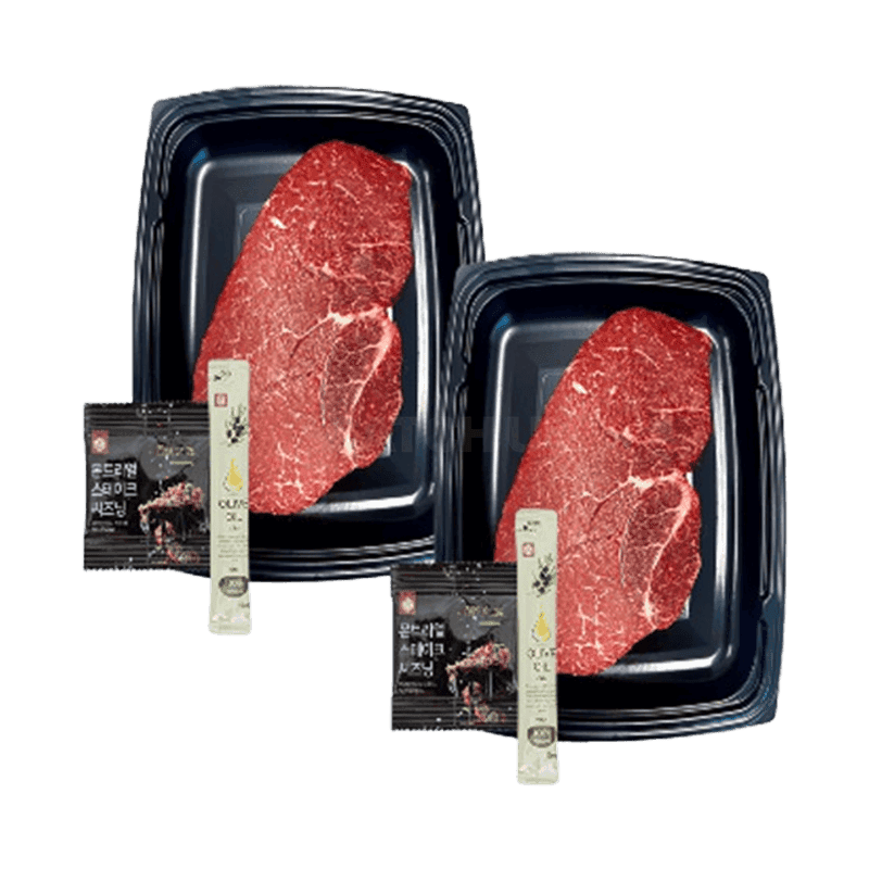 [가치하누] 한우암소1++스테이크800g (보섭살400g+400g)