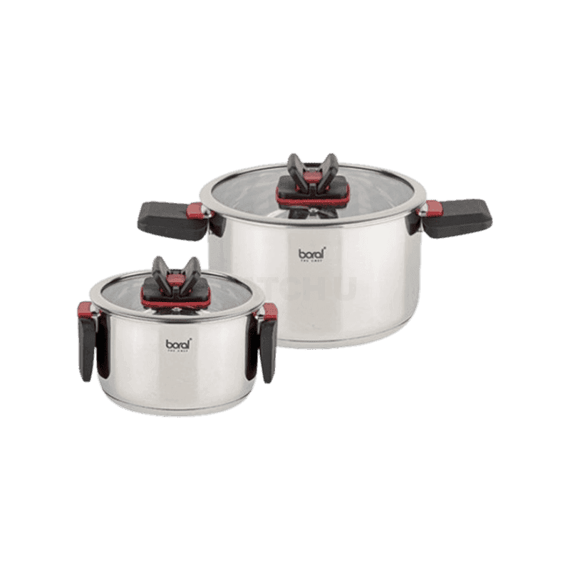 [캐치딜 전용] 보랄 접이식 스텐 냄비세트 4P BR-FH04P