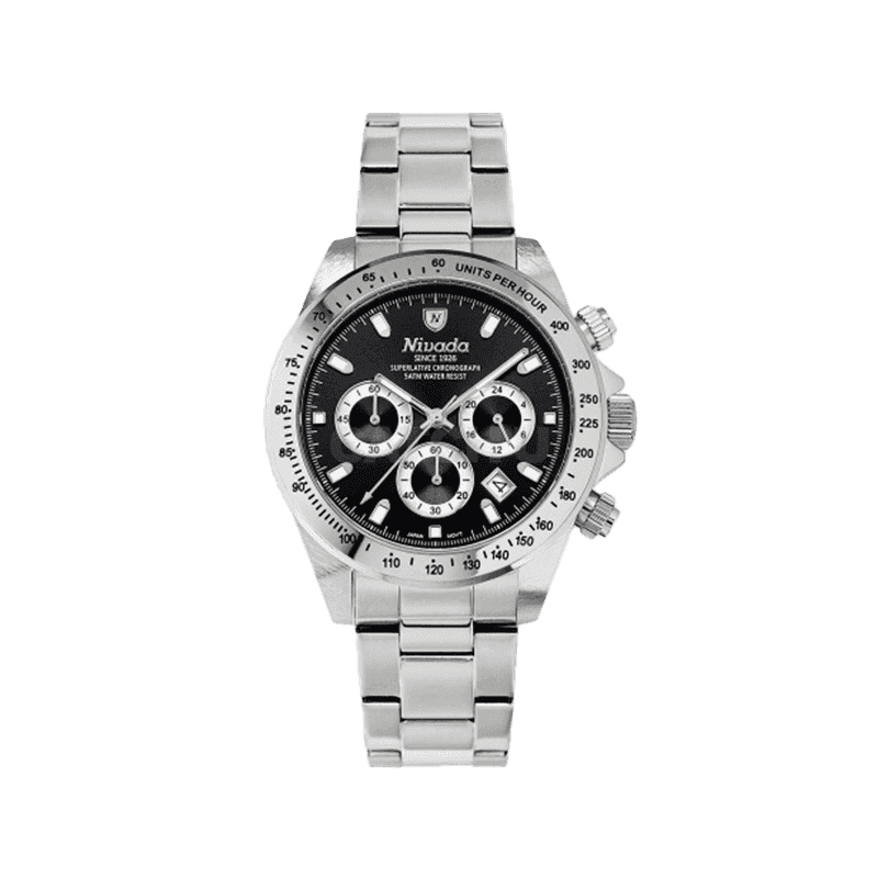 [캐치딜 전용] NIVADA 니바다 남성용 크로노그래프 메탈 시계 1001
