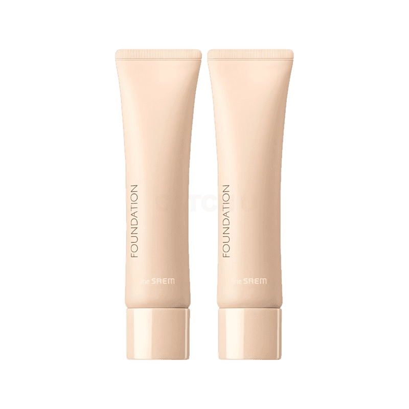 [캐치딜 전용] 더샘 샘물 에어리 코튼 파운데이션 30ml, 2 내추럴 베이지, 2개